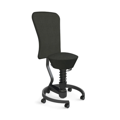 Swopper Black with backrest &amp; castors
