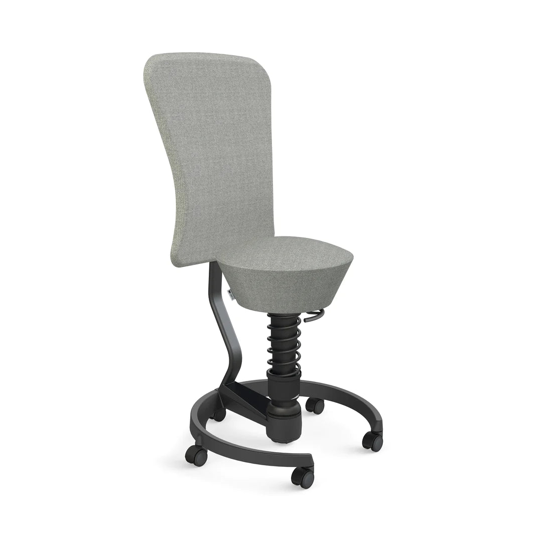 Swopper Black with backrest &amp; castors