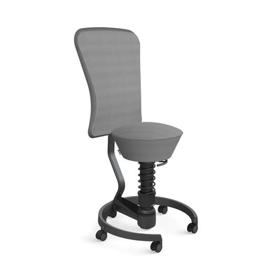 Swopper Black with backrest &amp; castors
