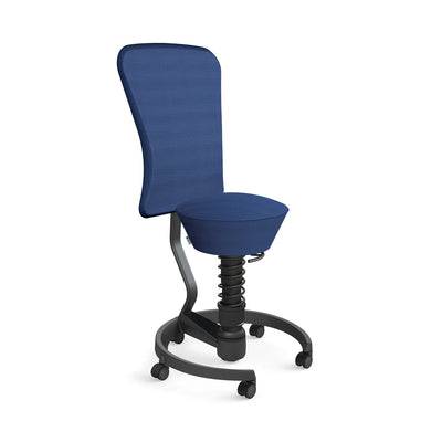 Swopper Black with backrest &amp; castors