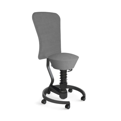 Swopper Black with backrest &amp; castors