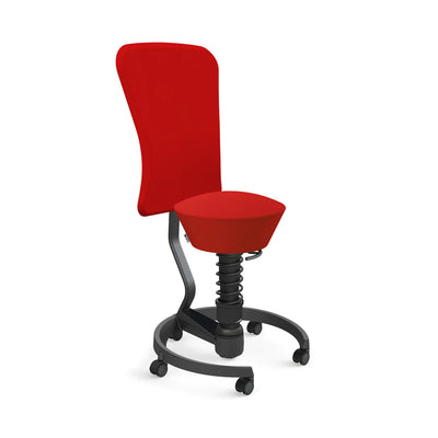 Swopper Black with backrest &amp; castors