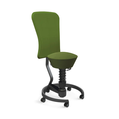 Swopper Black with backrest &amp; castors