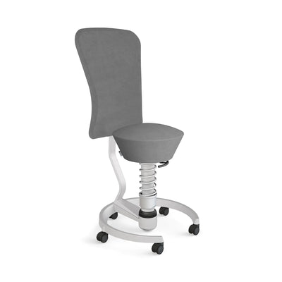 Swopper Metallic mit Lehne und Rollen