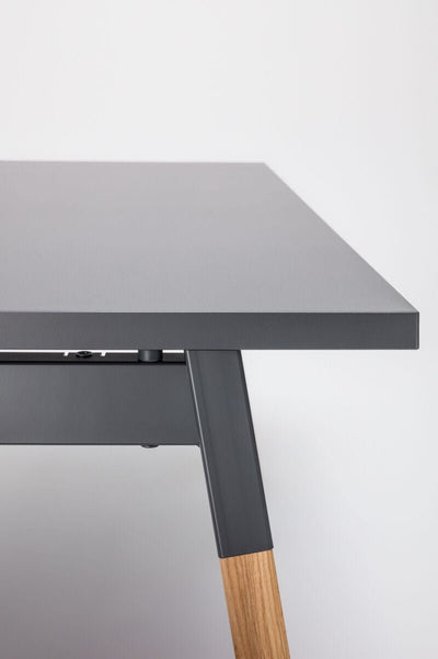 123HomeOffice - .mdd Ogi W Schreibtsich - Weiss - Schwarz - B: 100 / T:60 / H: 74 cm - 123HomeOffice