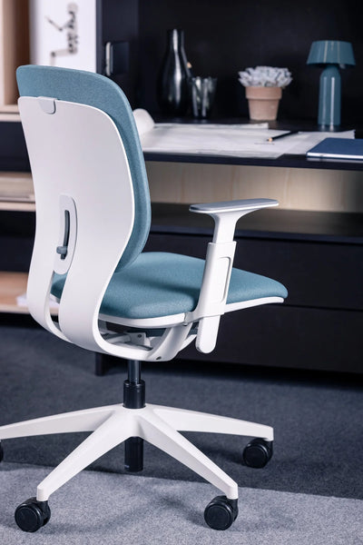 LIM White with height-adjustable armrest