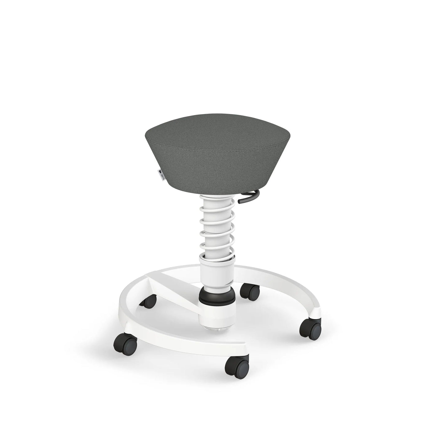 Aeris - Aeris Swopper - Secret Deal - Sitzhocker - Weiss - Rollen - Cura Gabriel - Grau Meliert - 123HomeOffice