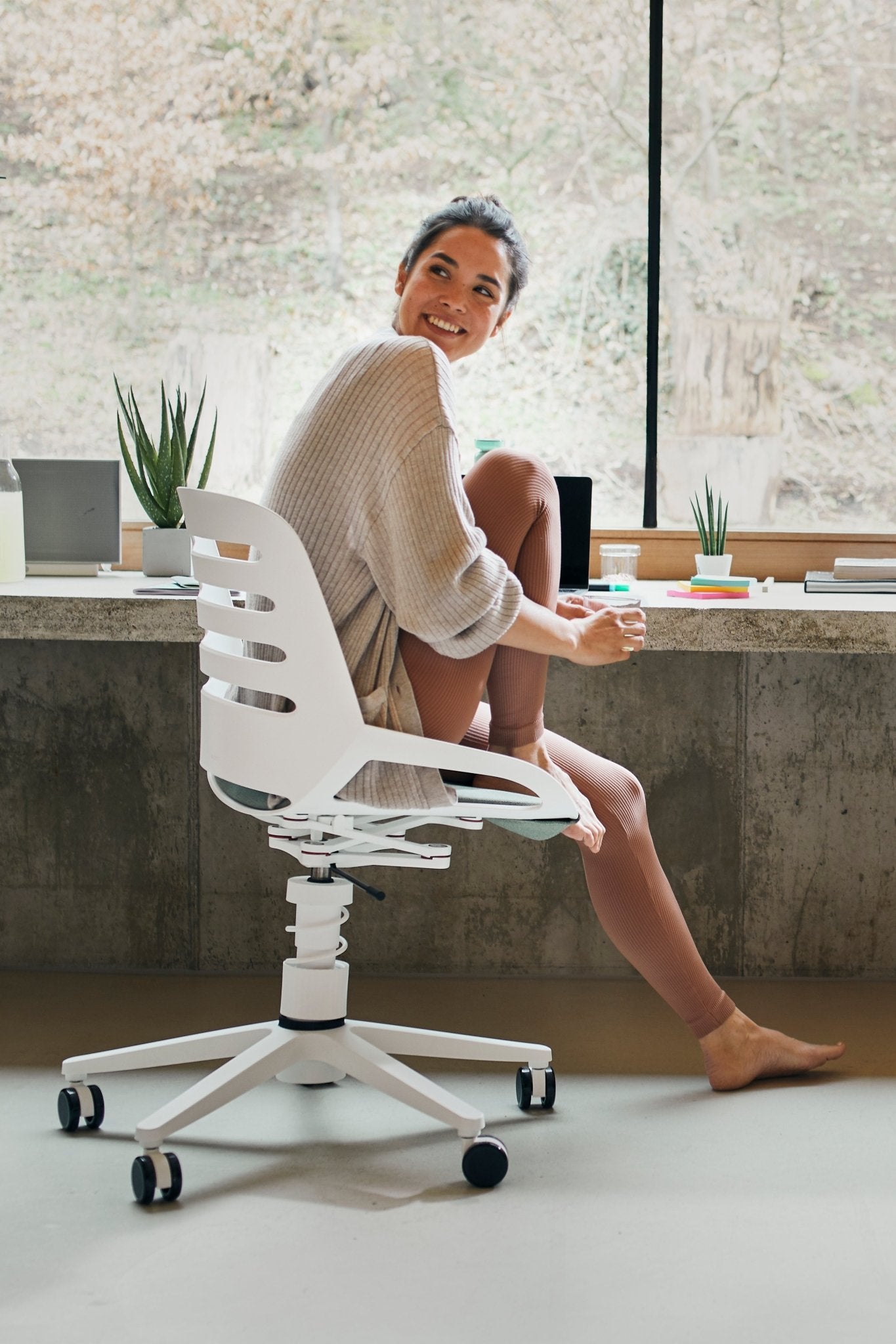 Aeris - Numo Task - Secret Deal - Bürostuhl - Weiss - Mit Rückenpolster - Gasfeder - 123HomeOffice