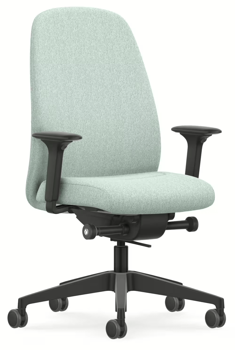 Interstuhl - Interstuhl HEJis3 (HJ116) Bürostuhl (Polsterrücken) - Bürostuhl - Polsterrücken (HJ116) - Schwarz Mint - Synchronmechanik - 123HomeOffice