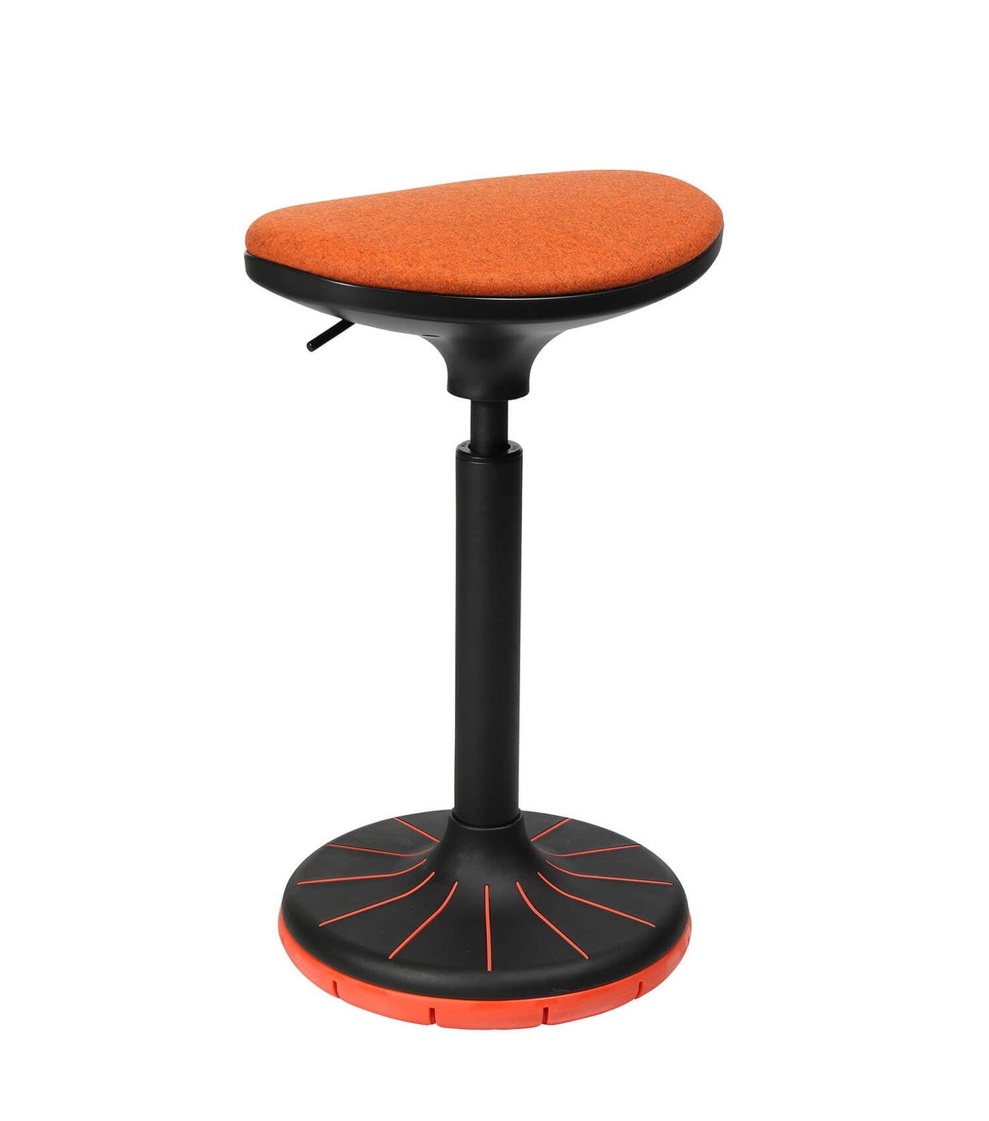 Wagner - W3 - Stool Sitz - und Stehhocker - Sitzhocker - OrangeSchwarz - 123HomeOffice