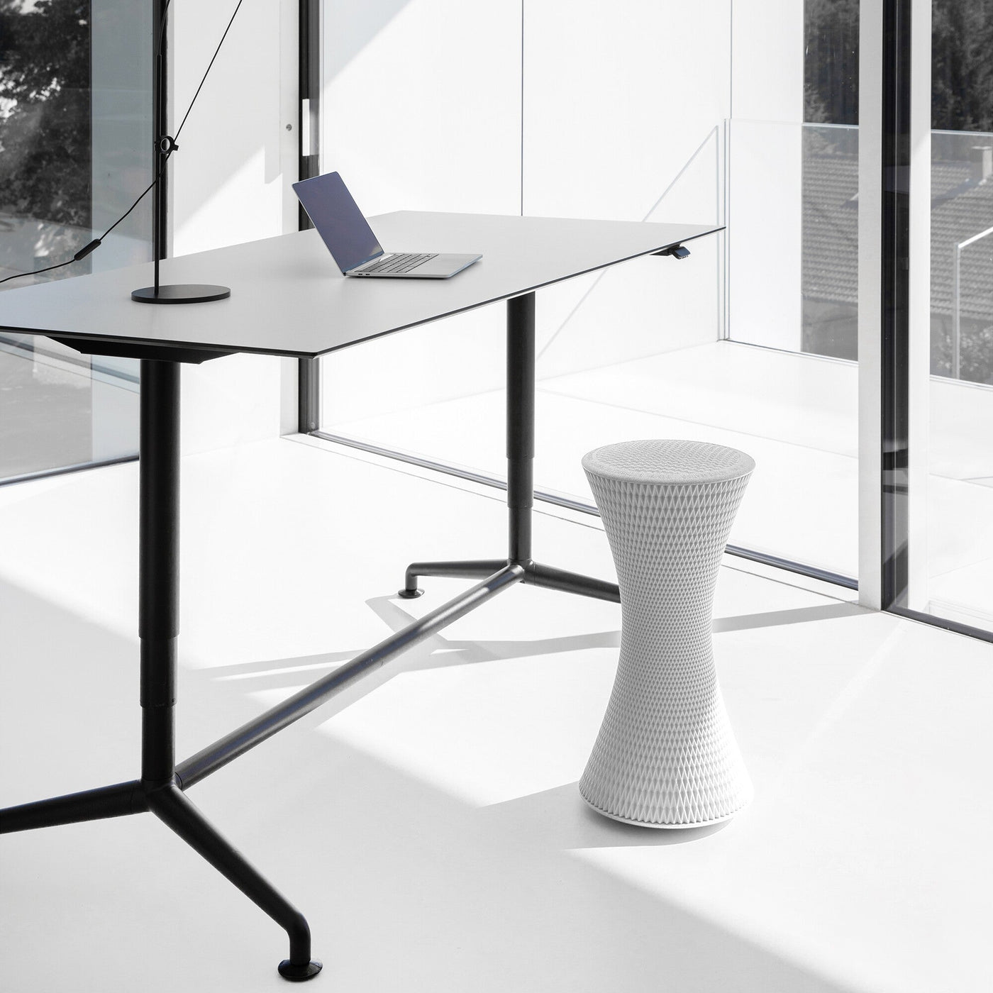 Wagner - Wagner 3D One Medium/Large - Sitzhocker - Weiss - Large (76cm Sitzhöhe) - Stehhocker - Keiner - 123HomeOffice