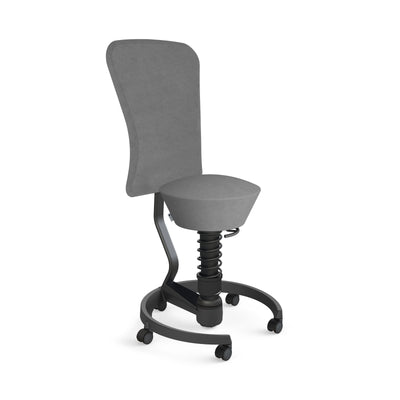 Swopper Black with backrest &amp; castors